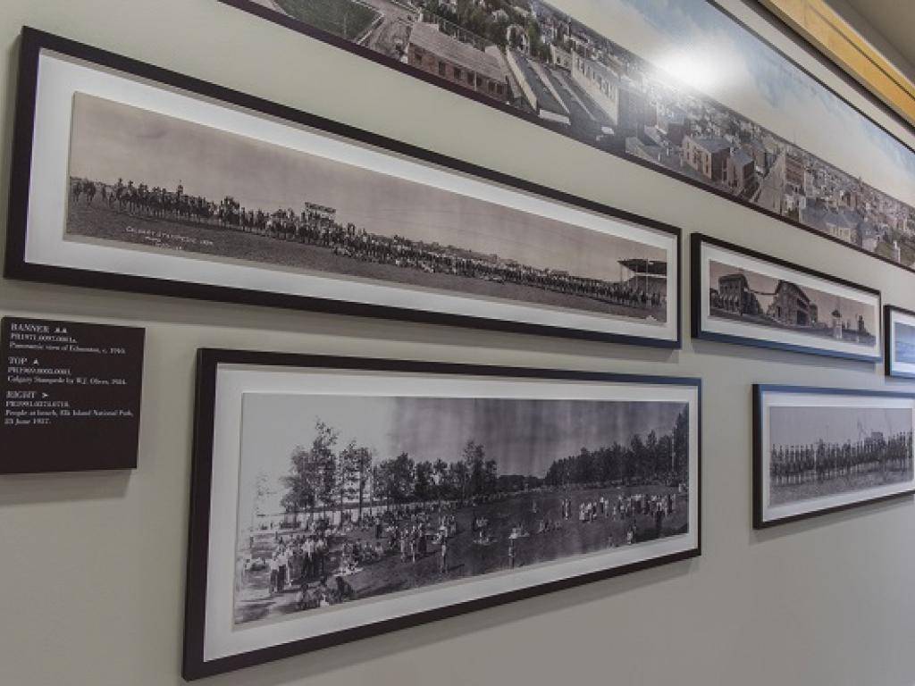 Image of Panoramic Photo Exhibit at the Provincial Archives of Alberta