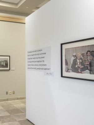 Image of the Food and Community exhibit in the gallery of the PAA