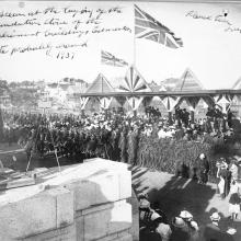 Laying of the foundation stones, Legislative Building, Edmonton, 1907, Provincial Archives of Alberta, Photo A3652, Photographer E. Brown