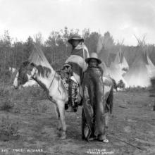 Cree Camp near Edmonton, ca. 1900 <BR />Provincial Archives of Alberta Photo B11 <BR />Photographer Charles Mathers