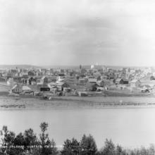 View of Calgary from the north, ca. 1892 <BR />Provincial Archives of Alberta Photo B3143 <BR />Photographers W.H.Boorne and E.G. May