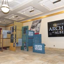 150 Firsts: How Alberta Changed Canada…Forever exhibit, Provincial Archives of Alberta