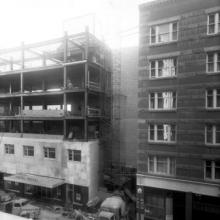 Construction of the Hotel Royal, Calgary, ca. 1950 <BR />Provincial Archives of Alberta Photo P3826 <BR />Photographer Harry Pollard