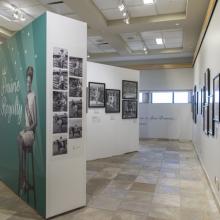 Image of the Prairie Royalty exhibit in place at the Provincial Archives of Alberta