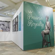 Image of the Prairie Royalty exhibit in place at the Provincial Archives of Alberta