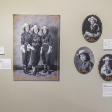 Image of the Prairie Royalty exhibit in place at the Provincial Archives of Alberta